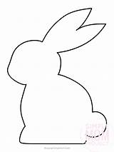 Bunny Printable Template Templates Coloring Easter Rabbit Crafts Pages Kids Simple Printables Easy Colouring Stencil Toddlers Stencils Craft Spring Decorations sketch template