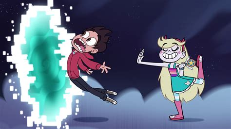 image s1e2 star pushes marco into the portal png star vs the forces of evil wiki fandom