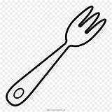 Fork Tenedor Tenedores Garpu Mewarnai Buku sketch template