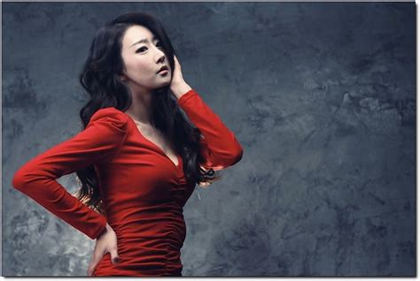 park hyun sun 박현선 sexy tight red dress i am an asian girl