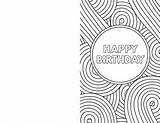 Birthday Printable Card Cards Happy Foldable Coloring Template Print Paper Pages Funny Kids Greeting Adults Templates Trail Printables Papertraildesign Save sketch template