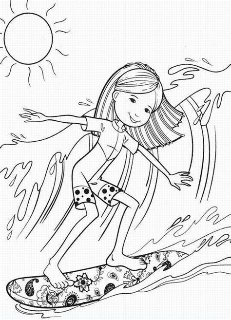 barbie surfing coloring pages richard mcnarys coloring pages