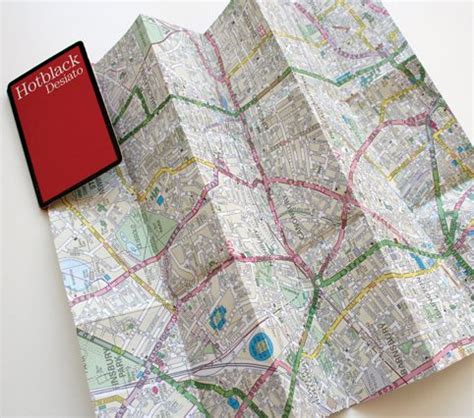 hotblack fold  map brochure folds map brochures folded maps