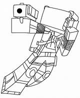 Minecraft Coloring Pages Printable Gunner Categories sketch template