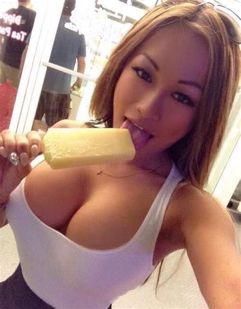 Busty Asian Girl Licking Ice Cream Porn Pic Eporner