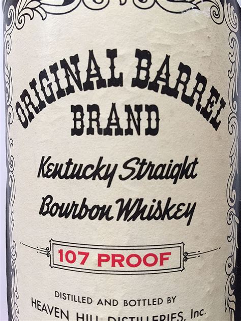 originalbarrelbrandfrontlabel whiskey id identify vintage  collectible bourbon