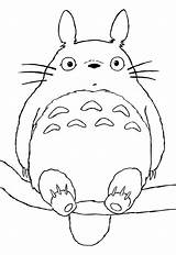Totoro Coloring Deviantart Pages Anime Sheets sketch template
