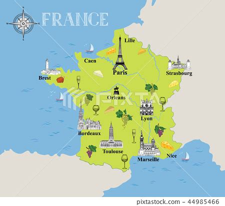 tourist nice france map