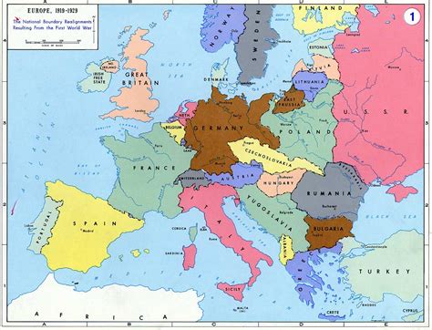 map  europe  wwi howell world history