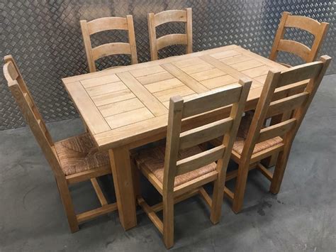 solid oak extending kitchen dining table  chairs laura ashley john