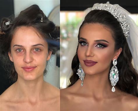 35 brides before and after their wedding makeup that you ll barely