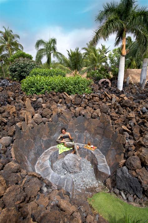 outdoor mauna lani spa  treatments  unique   surroundings