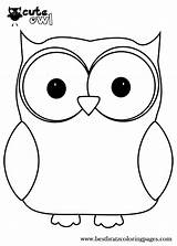 Owl Printable Template Coloring Pages Simple Baby Colouring Choose Board Sheets Kids sketch template