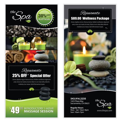 spa and massage flyer template