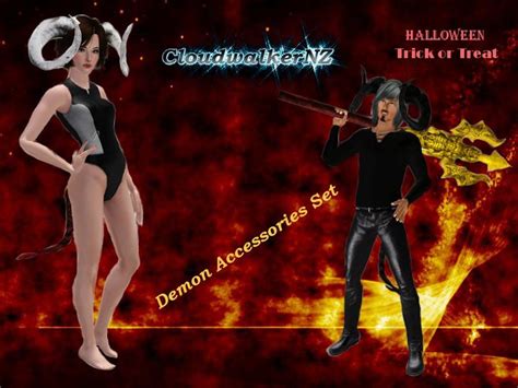 Cloudwalkernz S Halloween Demon Accessories Set