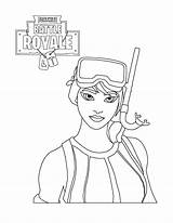 Fortnite Skin Coloring Drawing Pages Character Printable sketch template