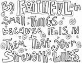 Coloring Faith Teresa Mother Pages Faithful Things Small Strength Lies Because Them sketch template