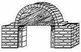 Arcos Arco Ladrillo Construccion Curva Cimbra Construcción sketch template