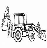 Coloring Loader Pages Backhoe Digger Truck Tonka Drawing Construction Front End Dump Peterbilt Color Sketch Excavator Template Dozer Bulldozer Getdrawings sketch template