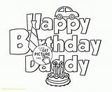 Birthday Happy Coloring Papa Pages Printable Getcolorings Print sketch template