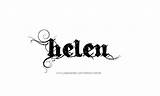 Name Helen Tattoo Helena Designs sketch template