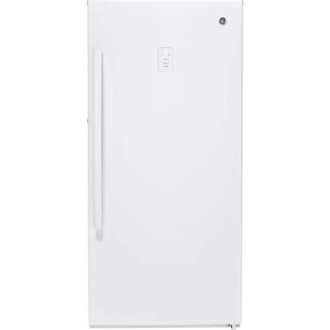 Ge Garage Ready 14 1 Cu Ft Frost Free Upright Freezer In White