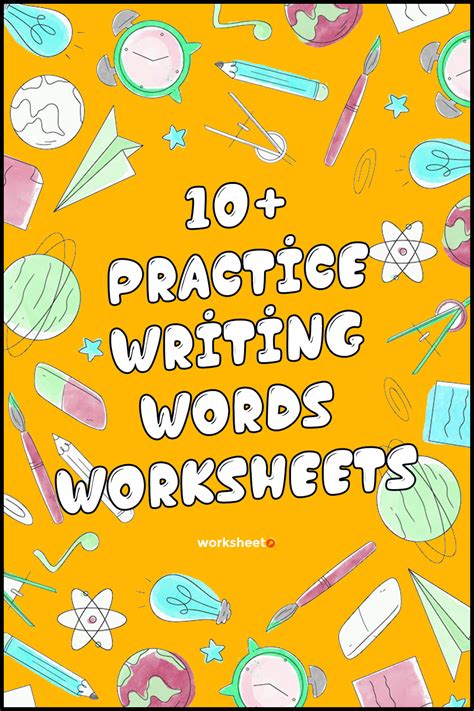 practice writing words worksheets    worksheetocom