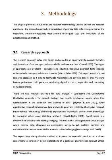 examples  methodology  thesis  methodology chapter