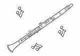 Oboe Instrumentos Musicais Música Flauta Diarias Emprego Currículo Tarefas sketch template