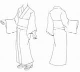 Kimono Drawing Sketch Draw Sketches Drawings Paintingvalley sketch template
