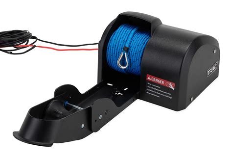 buy camco trac outdoors pontoon   electric anchor winch features  high efficiency