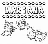 Mariana Imagens Nomes Colorir sketch template