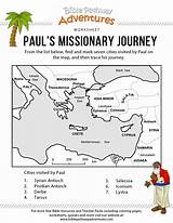 Paul Missionary Journey Bible Kids Journeys Printable Activities Worksheet Sunday Lessons Crafts Quiz Biblepathwayadventures School Visit sketch template