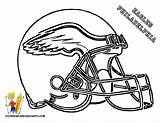Coloring Pages Eagles Craft Football Philadelphia sketch template