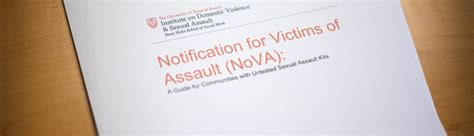 guide helps police notify victims when sex assault