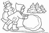 Snowball Iarna Colorat Ninos Coloringhome Skating Navidad Planse Despre Paginas Fiestas sketch template