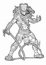 Predator Alien Depredador Predador Desenhar Commission Masked Ronniesolano Coloringtop Ideias Gueixa sketch template