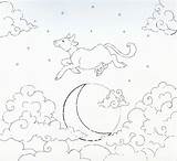 Cow Moon Over Jumped Coloring Choose Board Jump Pages sketch template