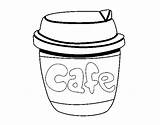 Coffee Coloring Glass Coloringcrew sketch template