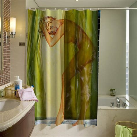 Pin Up Girl Dryer Sexy Shower Curtain Pin Up Girl