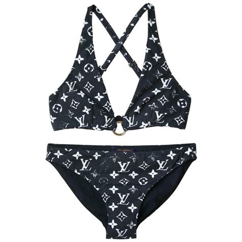 Louis Vuitton Monogram Printed Triangle Bikini At 1stdibs Louis