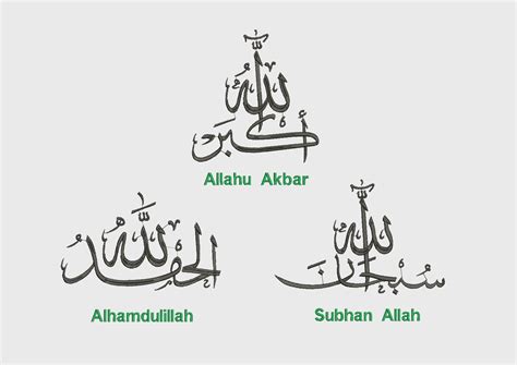 digital arabic calligraphy allahu akbar alhamdulillah etsy canada