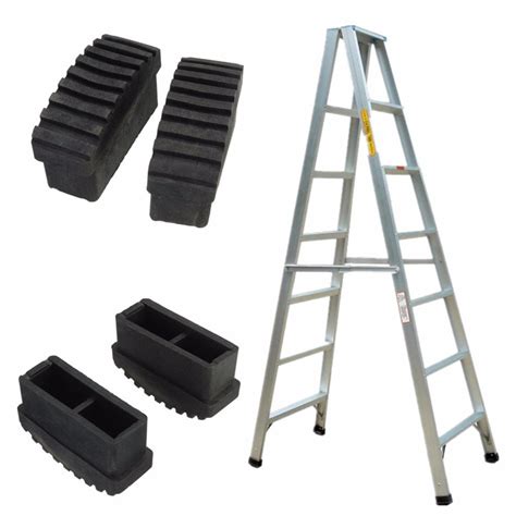 arrival excellent quality  pair black rubber  slip replacement step ladder feet foot