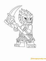 Chima Lego Coloring Pages Coloriage Color Dessin Gorzan Characters Choose Board Gemt Fra sketch template