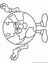 Coloring Pages Earth Printable Preschool Kids Color sketch template