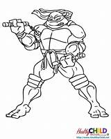 Michelangelo Tmnt Coloring Pages Getcolorings sketch template