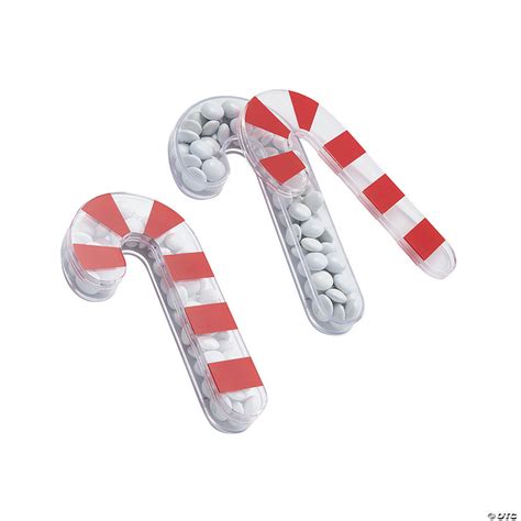 Candy Cane Shaped Favor Containers 12 Pc Oriental Trading