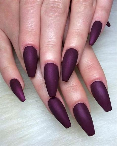 Top 33 Mysterious Dark Purple Nails 2019 Fashions Eve