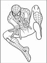 Coloring Man Spider Pages sketch template