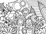 Mewarna Kemerdekaan Kertas Untuk Kerja Mewarnai Lukisan Lembaran Aktiviti Prasekolah Psv Hitam Putih Latihan Pokok Doodle Pelbagai Panitia Ashgive Boleh sketch template